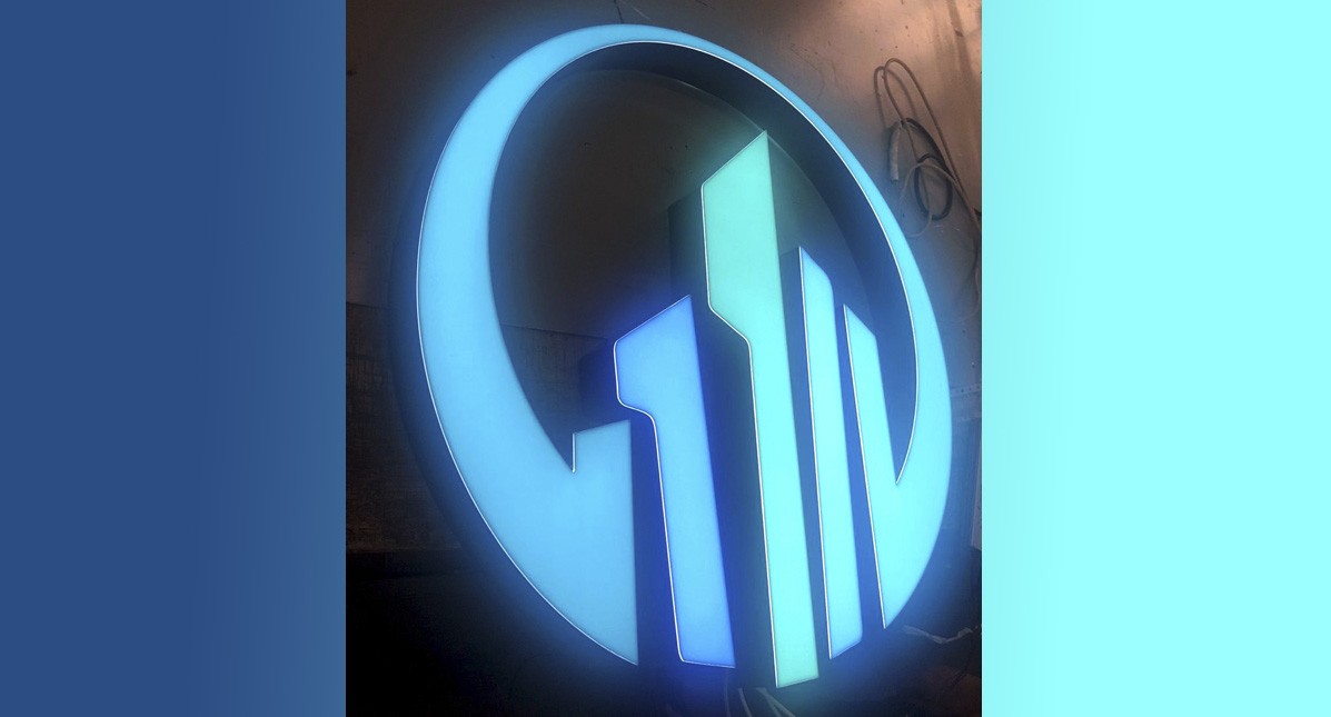 Об'ємний світловий логотип